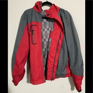 Outdoorsport red raincoat (red).